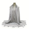 Embroidered Hollow Lace Tassel Scarf for Women — Elegant Lightweight Windproof Wrap for Cold Weather & Eid