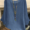 Plus Size Oversized 3/4 Sleeve Smock T-Shirt Dress - Round Neck Loose Fit Casual & Dressy