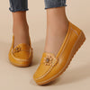 Women's Flower Decor Flat Loafers Lightweight Slip-On Casual Shoes