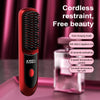 Cordless Hair Straightening Comb for Women – Ionic Anti-Scald LCD Temperature Control, Fast Heat-Up, USB Rechargeable (2600/3200 mAh) Portable Travel Styler