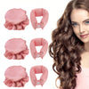Satin Heatless Hair Curlers 3-Set (6 pcs) Pillow Soft Rollers with Sleep-In Headband & Hair Caps for All Hair Types