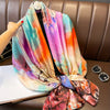 Elegant Landscape Print Scarf Shawl 35.4 in × 70.9 in (90 × 180 cm) Windproof Versatile Wrap for Women Hijab