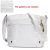 Crocodile Pattern PU Women's Shoulder & Crossbody Bag - Multi-Layer Large Capacity Bucket Bag