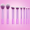 8-Piece Portable Makeup Brush Set – Lightweight Travel Cosmetic Brushes with Soft Nylon Bristles & Durable ABS Handles, Multi-Color