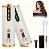 USB Rechargeable Cordless Curling Iron - 6 Heat & Timer Settings, Quick Heat-Up, Auto-Off, Anti-Scald