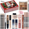 18-Piece Christmas Makeup Kit - Eyeshadow, Foundation, Lipstick & Brushes Holiday Gift Set