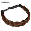Adjustable Handmade Braided Headband – Natural High-Temp Fiber Hairband for Women