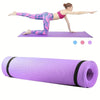 4mm High-Density EVA Yoga Mat with Carrying Strap – Lightweight Thick Cushioned Exercise Mat for Yoga, Pilates & Home Gym (Pink, Purple, Blue)