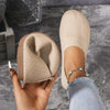 Oversized Wide-Fit Women’s Slip-On Shoes, Plus-Size Comfortable Casual Round Toe, All-Season Indoor & Outdoor