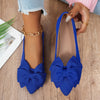 Women's Black Bow Pointed Toe Flats, Comfortable Lining, TPR Sole, Elegant Everyday Shoes