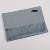 Unisex 100% Cashmere Scarf – Soft Tassel Shawl & Headscarf for Autumn & Winter, Neutral Solid Wrap