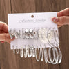 12-Pair Classic C-Hoop Earrings Set for Women — Fashion Jewelry Gift Pack