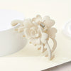 Matte Flower Hair Clip - Large Non-Slip Floral Barrette, Solid Color (1pc)