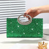 Sequin Evening Clutch with Gold Chain – Glitter Party Handbag for Weddings, Dances & Gifts