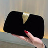 Leaf Embellished Faux Leather Evening Clutch for Women – Elegant Prom & Wedding Party Handbag