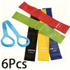 6-Piece Resistance Bands Set – Heavy-Duty Color-Coded Stackable Exercise Bands for Full-Body Strength Training, Yoga & Travel