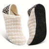 Lightweight Slip-On House Slippers - Non-Slip Rubber Sole, Cozy Fabric Lining, All-Season
