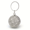 Mini Round Diamond-Embellished Evening Clutch Bag for Weddings & Bridal Parties