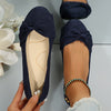 Women's Butterfly Bow Slip-On Flat Shoes – Casual Round Toe Flats