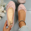 Women's Butterfly Bow Slip-On Flat Shoes – Casual Round Toe Flats