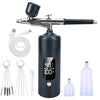 USB Rechargeable 48PSI Spray Gun Kit with Compressor - High-Pressure Anti-Clog Airbrush for Painting, Cake Icing, Makeup & Nail Art