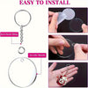 50-Pack Acrylic Round Keychains 1.97 x 1.97 in (5 x 5 cm), Celebrity Women Designs, Backpack & Car Keychain Wholesale Gift Set