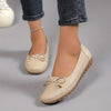 Women's Bow Flat Loafers Soft-Sole Slip-On Casual Lightweight Shoes