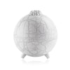 Crackled-Globe Ultrasonic Humidifier & Essential Oil Diffuser – Compact Desktop Mist Maker for Office & Bedroom