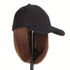 Baseball Cap Wig for Women – Adjustable Snap Back, Heat-Resistant Synthetic, Lightweight Breathable Hairpiece (Brown, Red, Blonde, Auburn, Charcoal Grey)