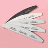 Half-Moon Nail Sanding Strips, 5 or 10-Pack Double-Sided Fine Grit Emery Nail Files for Manicure & Pedicure
