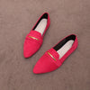 Women's Lightweight Pointed Toe Slip-On Flats, Elegant Daily Loafers