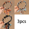 3-Pack Retro Chain Ribbon Hair Clips & Braided Headbands for Women — Vintage Bridal Headpiece for Party & Travel